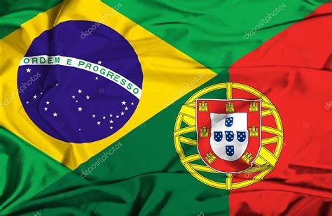brazil and portugal flags